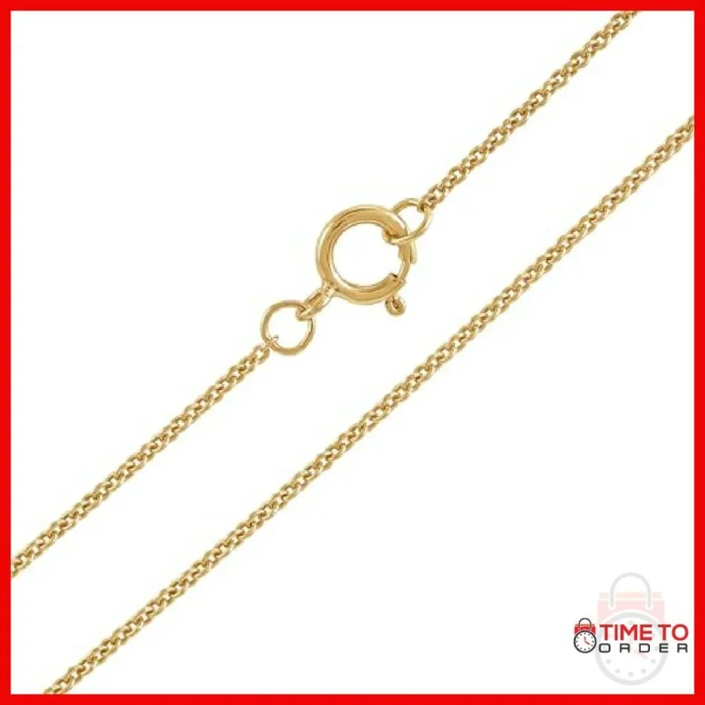 14K Gold Plated Sterling Silver Diamond Cross Pendant Necklace 18